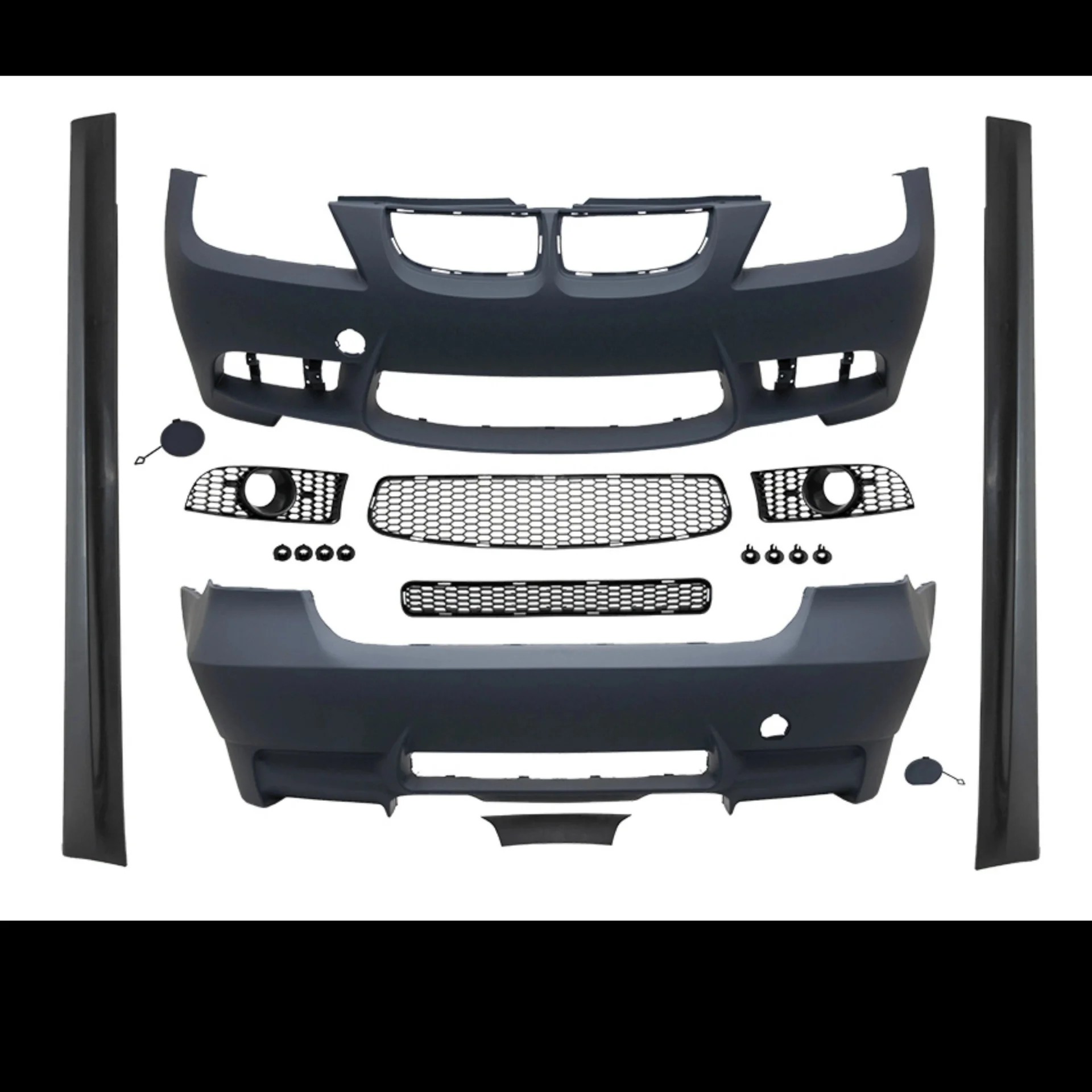 BMW E90 2005-2008 Body Kit Fog Perforated 00 Outlet With Running Board M3 Style 51128040567S1 Wender