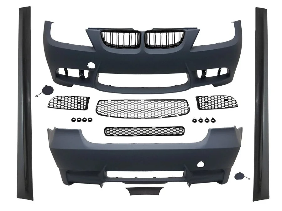 BMW E 90-LCI 2008-2011 Body Kit E90 LCI With PDC Rear 00 Outlet With Running Board With Louvers M3 Style 51777892895 W