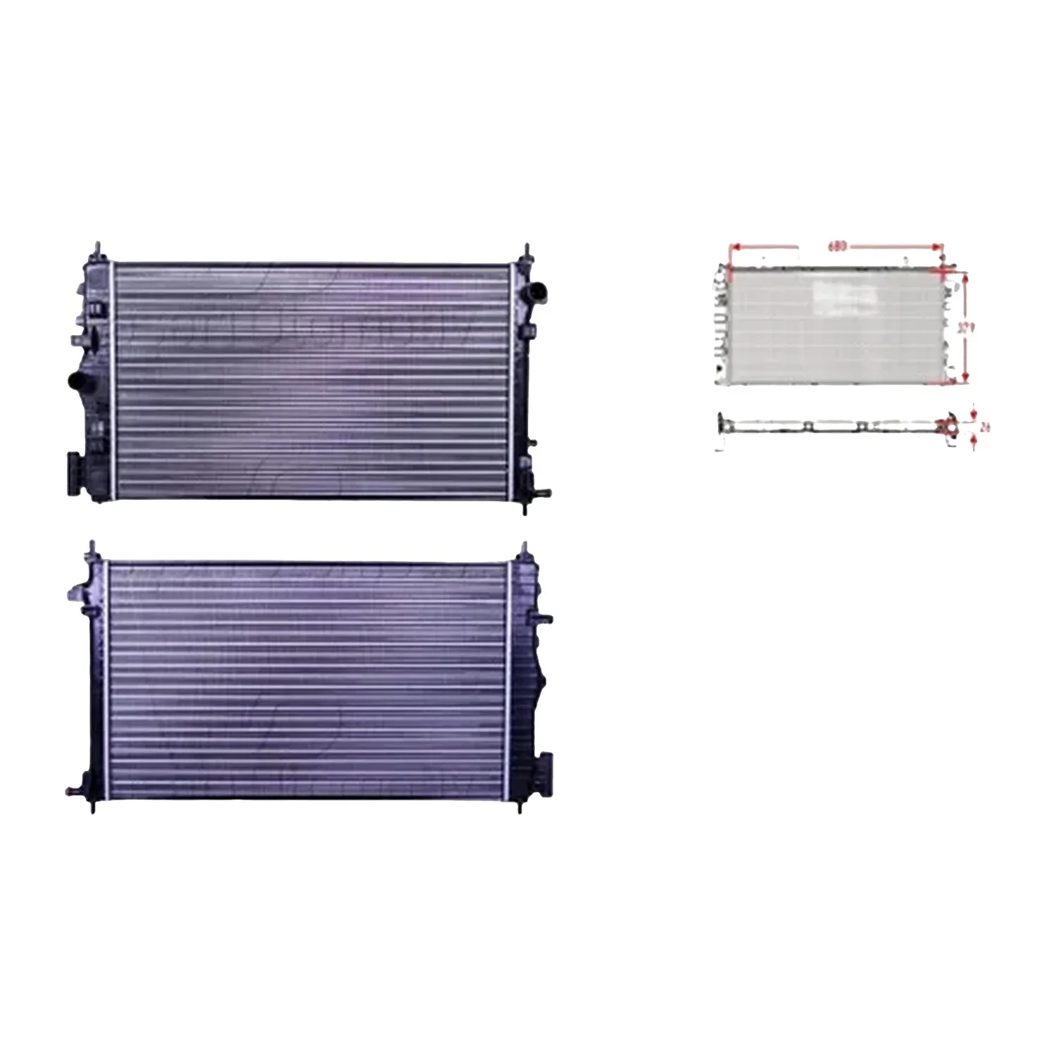 Opel Insignia 2.8 2008- Radiator Mechanical MT 680X379X26 13241728 Autolux