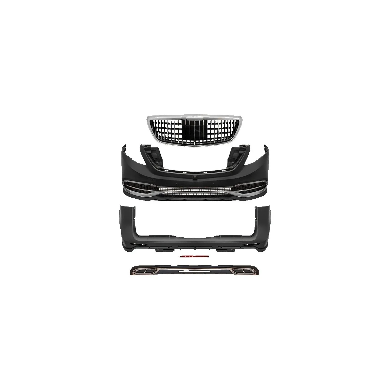 Mercedes Vito447 2015- Body Kit With Louvers Exhaust End Framed Without Hood Maybach M_A44 Wender
