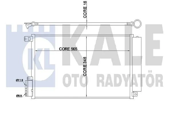 Opel Combo D Fiat Doblo Delphi A/C Radiator FR 50512105 Delphi
