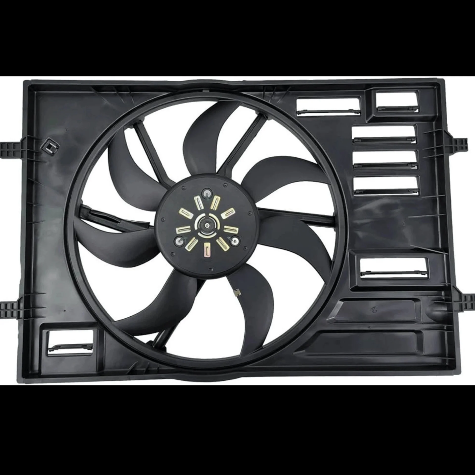 Audi A3 2013- Seat Ateca 2013- Fan Motor With Shroud 450 MM 4 Pin 7 Blade 500W 5F0121203DE Wisco
