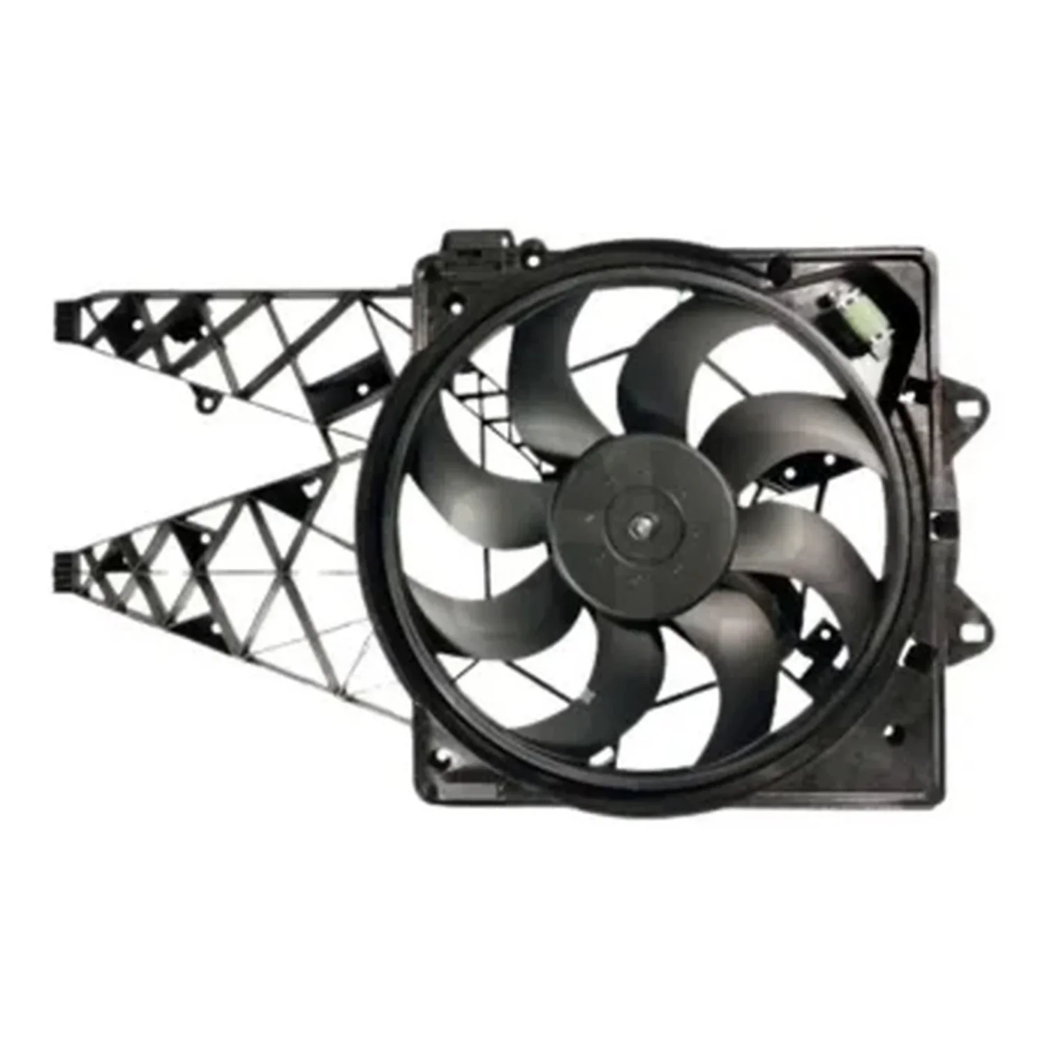 Fiat Doblo (152,263) 1.6 MJT 2010- Fan Motor With Shroud 404 MM 2 Pin 8 Blades 51821155 Wisco
