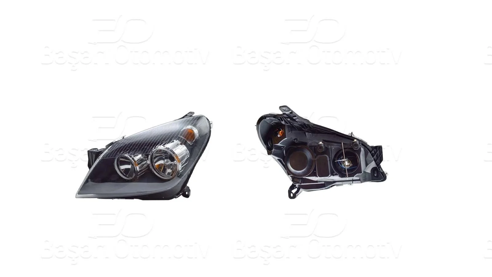 Opel Astra H 2004- Headlight Left Smoked Motorised 93178635 Tank