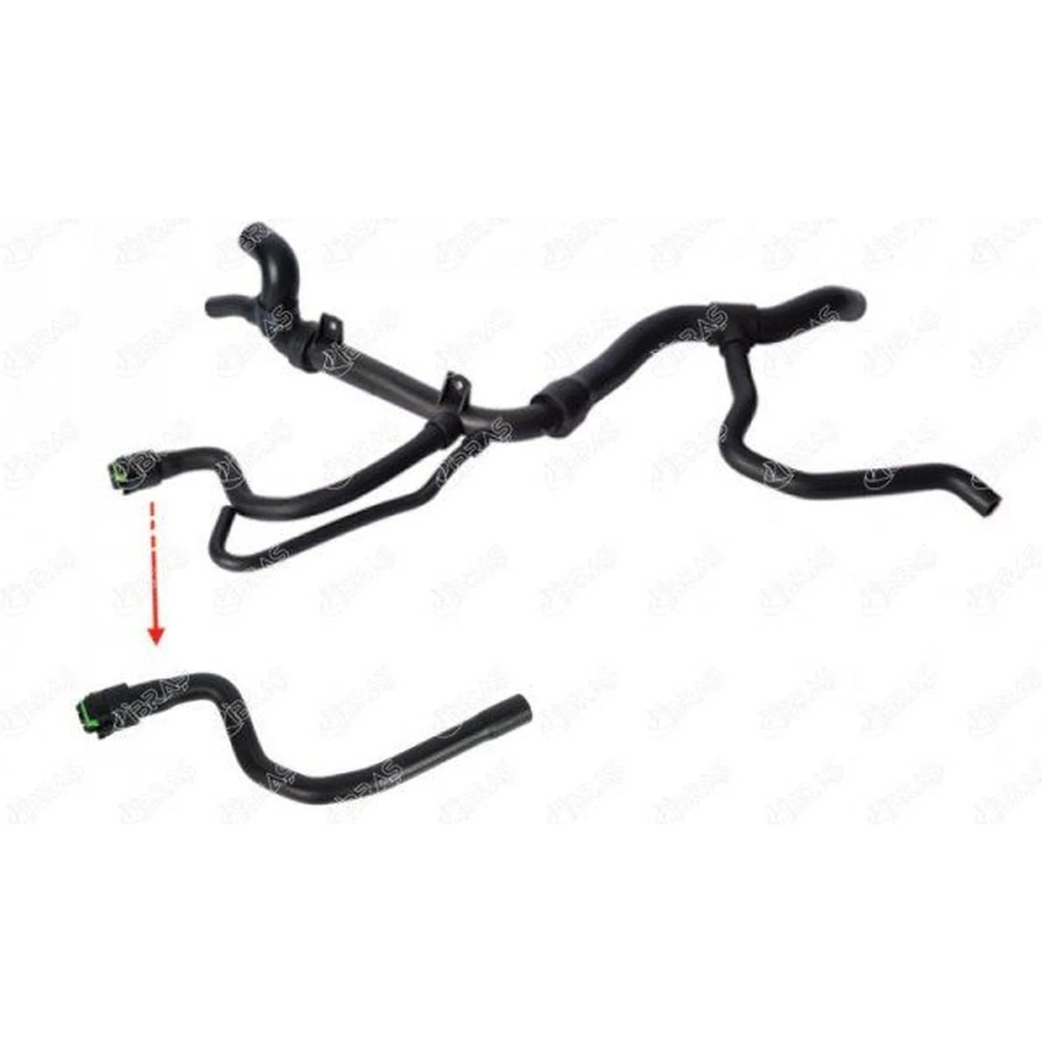 Opel Vectra B 1.8 2.0 1996- Radiator Hose Lower Octopus 90529505 Ibras