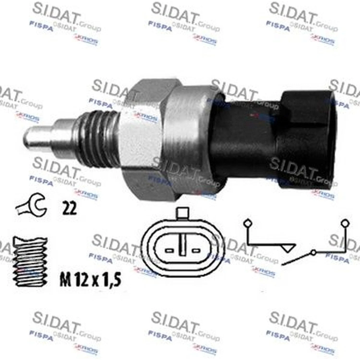 Opel Astra H Insignia 2006- Reverse Light Switch 12846100 FAE