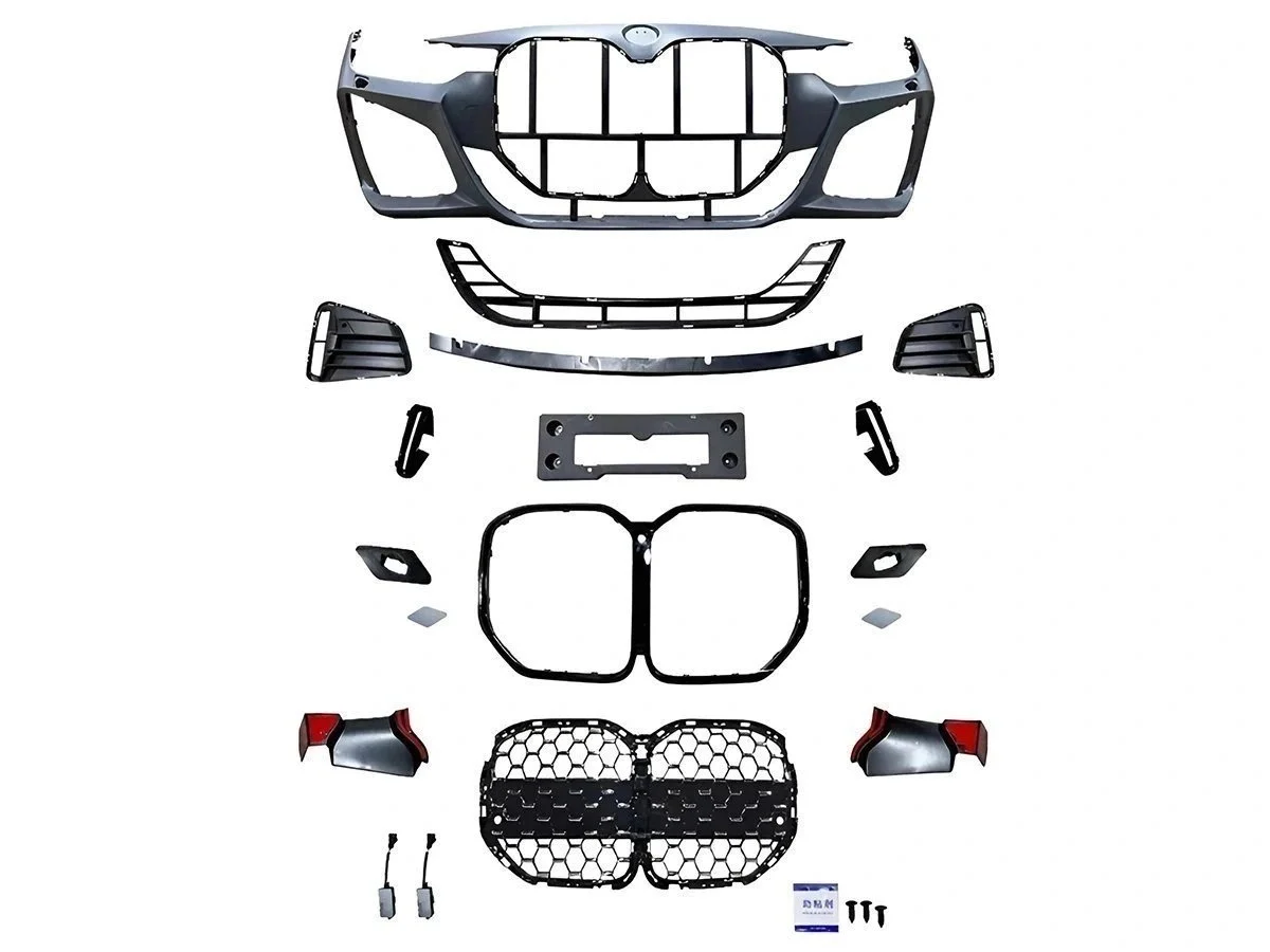 BMW F32+LCI 2013-2020 Complete Bumper Front With Headlight Washer With PDC With Louvers M Tech G22 Style A51119854247S1 Wender