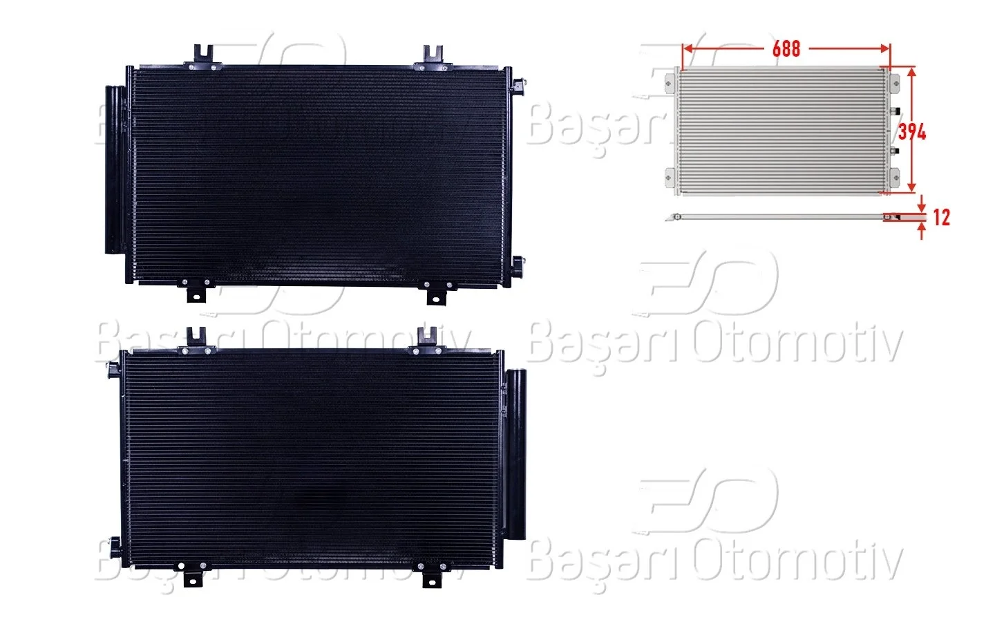 Suzuki Vitara 2015 A/C Condenser 688X394X12 9531061M10 Wisco