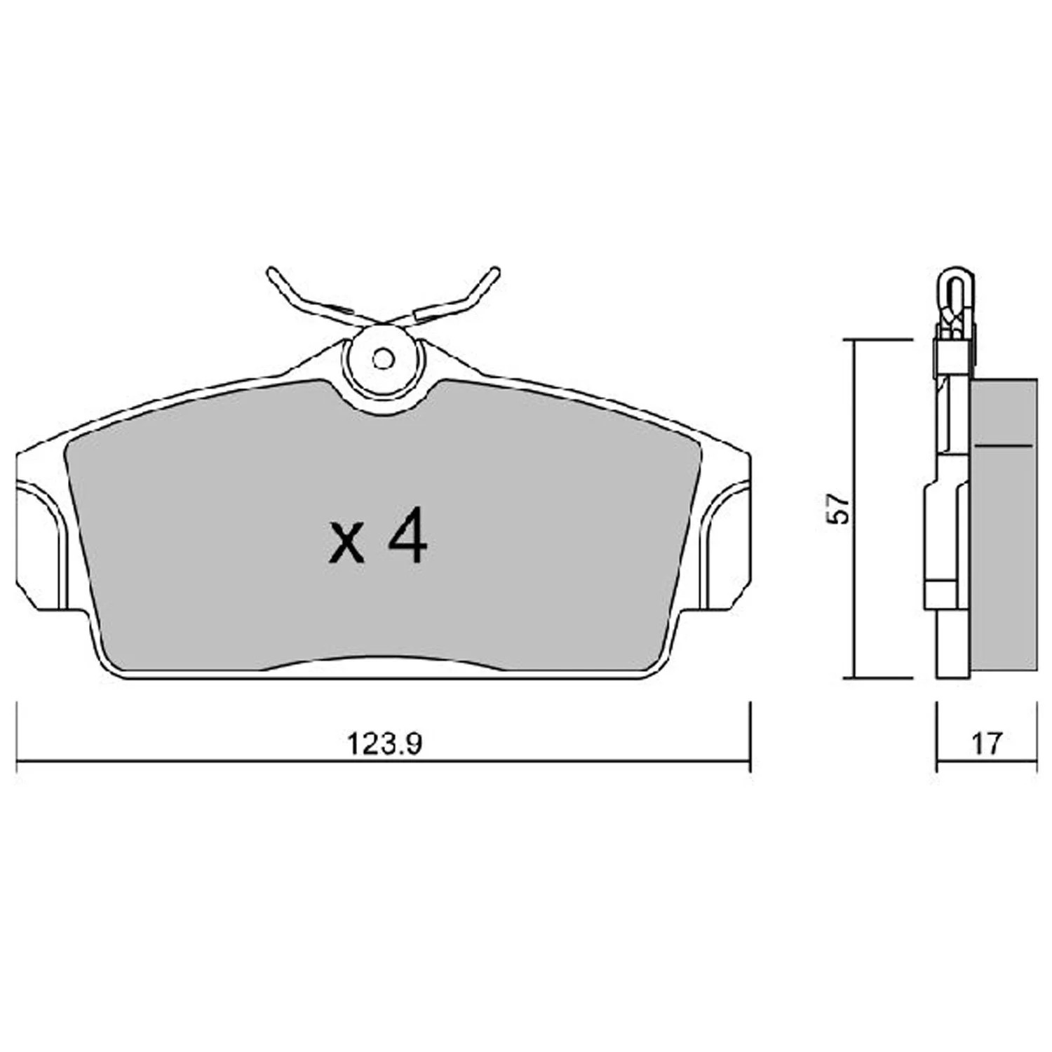 Nissan Primera 1.6I 16V 1996-2001 Almera II 2000-2007 Front Brake Pads 410602F028 Nextpart