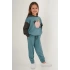 KIZ ÇOCUK EŞOFMAN TAKIM - PASTEL YEŞİLİ