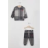 U.S POLO ERKEK BEBEK UZUN KOL 2Lİ TAKIM - GRİ MELANJ