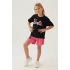 BARBIE KIZ ÇOCUK ŞORT TAKIM - KREM