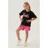 BARBIE KIZ GARSON ŞORT TAKIM - SİYAH