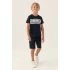 ERKEK ÇOCUK BERMUDA TAKIM - GRİ MELANJ