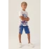 ERKEK ÇOCUK BERMUDA TAKIM - KREM