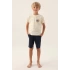 ERKEK ÇOCUK BERMUDA TAKIM - KREM PUDİNG