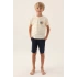 ERKEK ÇOCUK BERMUDA TAKIM - KREM PUDİNG