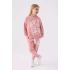 KIZ ÇOCUK EŞOFMAN TAKIM - RETRO PEMBE