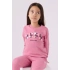 KIZ ÇOCUK EŞOFMAN TAKIMI - KARANFİL