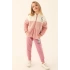 SNOOPY KIZ ÇOCUK EŞOFMAN TAKIMI - RETRO PEMBE