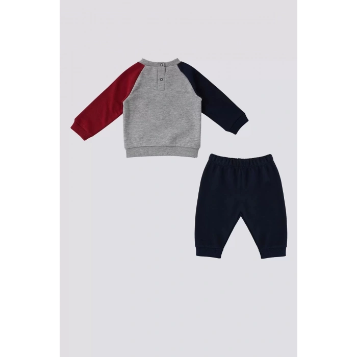 ERKEK BEBEK 2 Lİ TAKIM - GRİ MELANJ