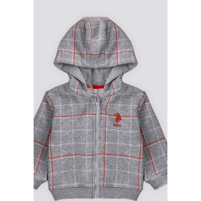 ERKEK BEBEK 3 LÜ TAKIM - GRİ MELANJ