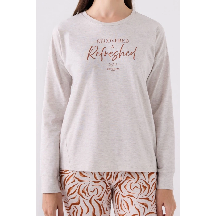 PIERRE CARDIN İKİLİ TAKIM - KREM MELANJ