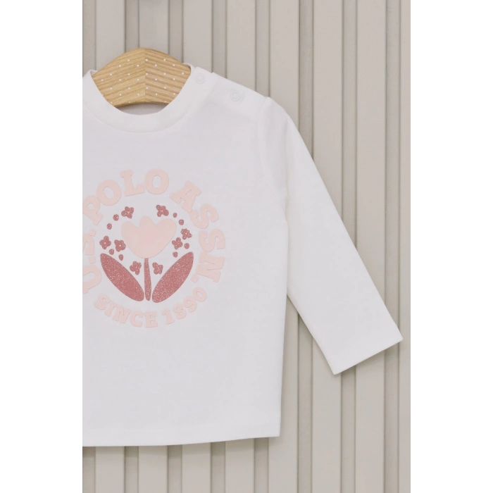 US POLO KIZ BEBEK 3LU TAKIM - TOZ PEMBE