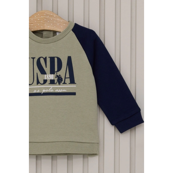 US POLO ERKEK BEBEK 2LI TAKIM - ÇAY YEŞİLİ