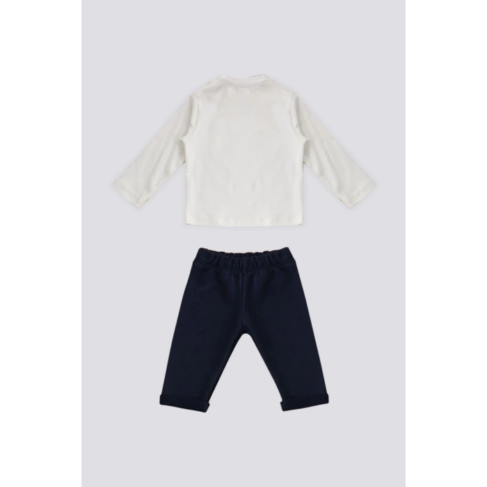 KIZ BEBEK UZUN KOL 3 LÜ TAKIM - VANİLYA