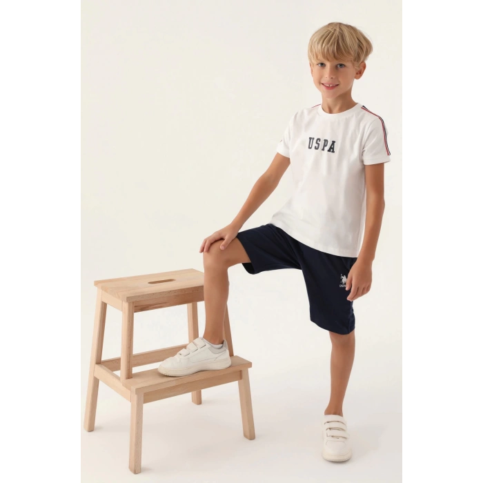 ERKEK GARSON BERMUDA TAKIM - KREM