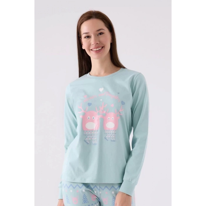 ANNE KIZ İKİLİ TAKIM - SU YEŞİLİ