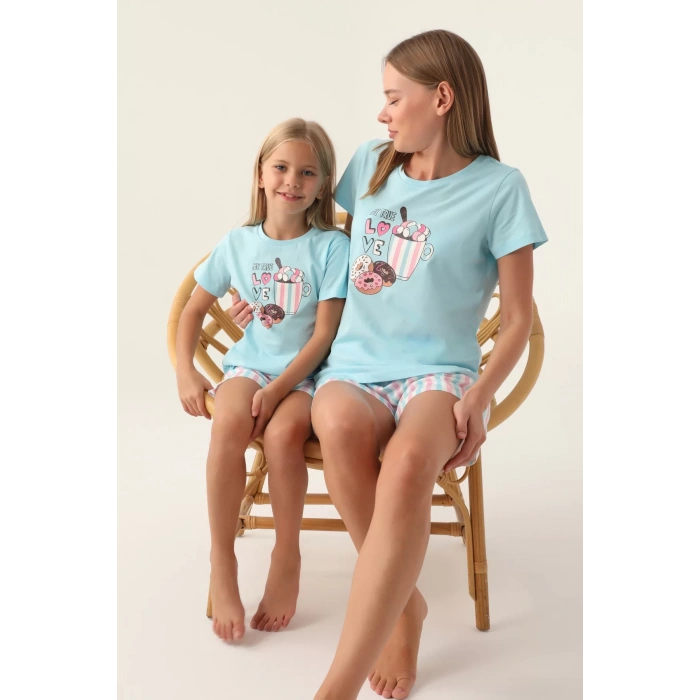 ARNETTA ANNE KIZ ŞORT TAKIM - TOZ PEMBE