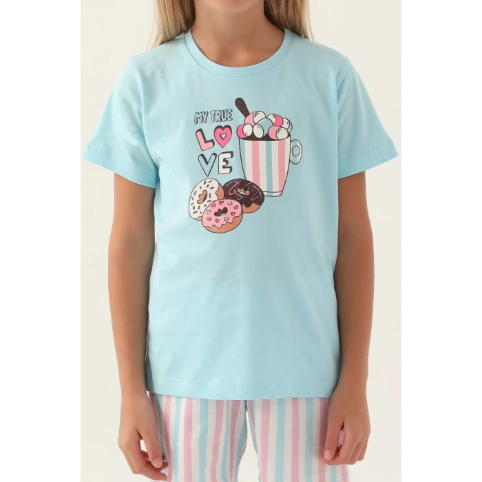 ARNETTA ANNE KIZ ŞORT TAKIM - TOZ PEMBE