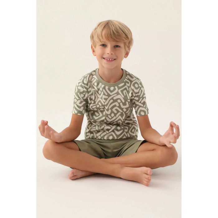 ARNETTA BABA OĞUL BERMUDA TAKIM - KREM