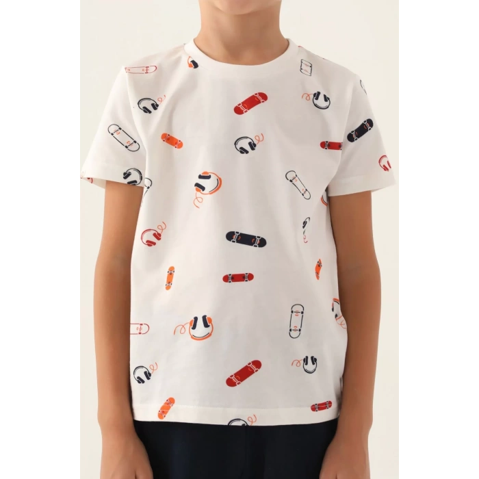 ARNETTA BABA OĞUL BERMUDA TAKIM - KREM