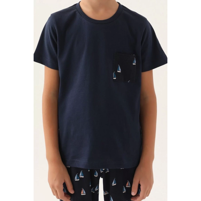 ARNETTA BABA OĞUL BERMUDA TAKIM - LACİVERT