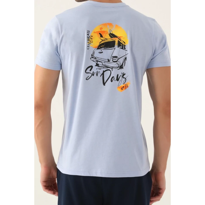 ARNETTA BABA OĞUL BERMUDA TAKIM - MAVİ