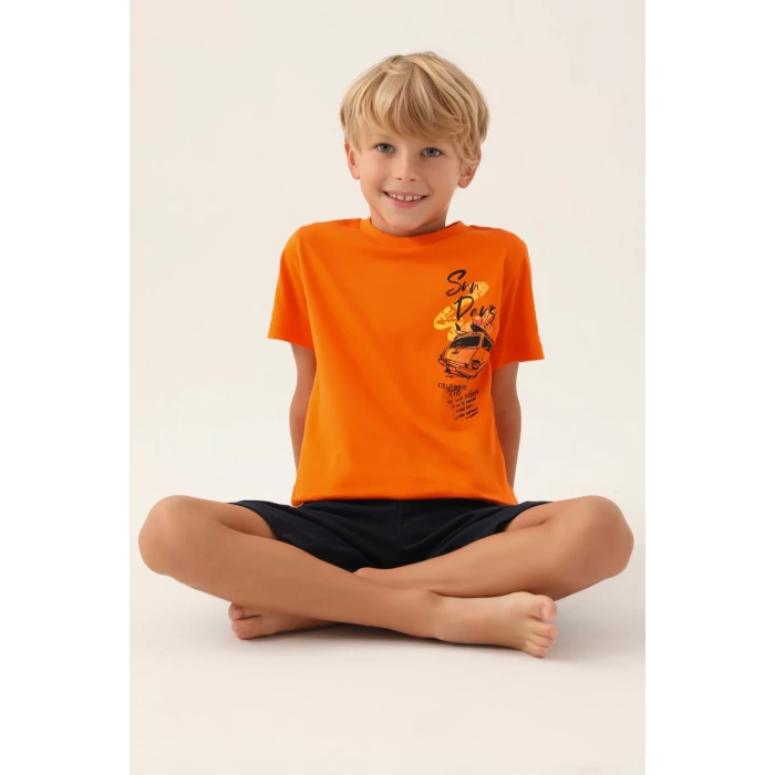 ARNETTA BABA OĞUL BERMUDA TAKIM - MAVİ