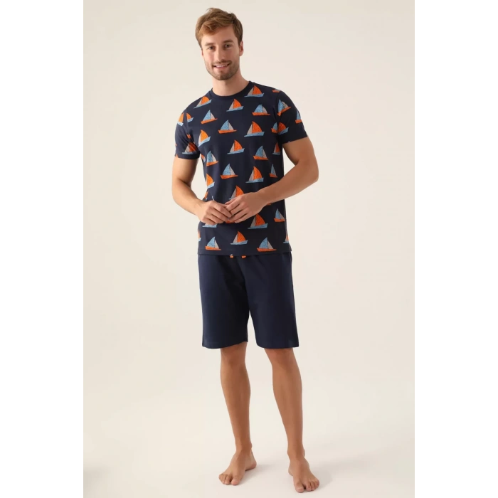 BABA OĞUL BERMUDA TAKIM - LACİVERT