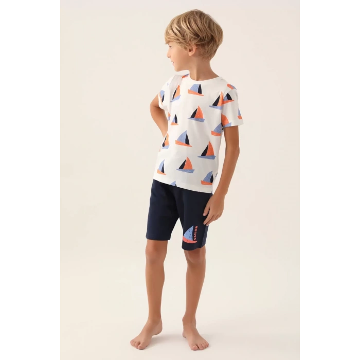 BABA OĞUL BERMUDA TAKIM - LACİVERT