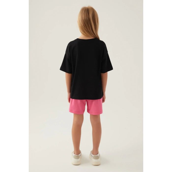 BARBIE KIZ GARSON ŞORT TAKIM - SİYAH