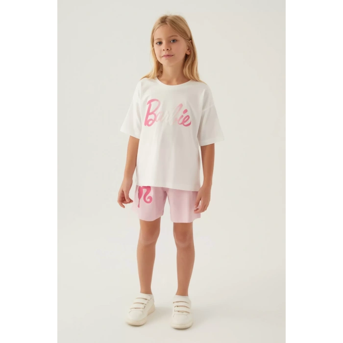 BARBIE KIZ GARSON ŞORT TAKIM - SİYAH