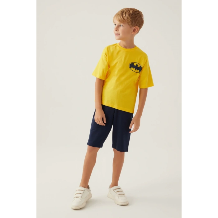 BATMAN ERKEK ÇOCUK BERMUDA TAKIM - KAR MELANJ