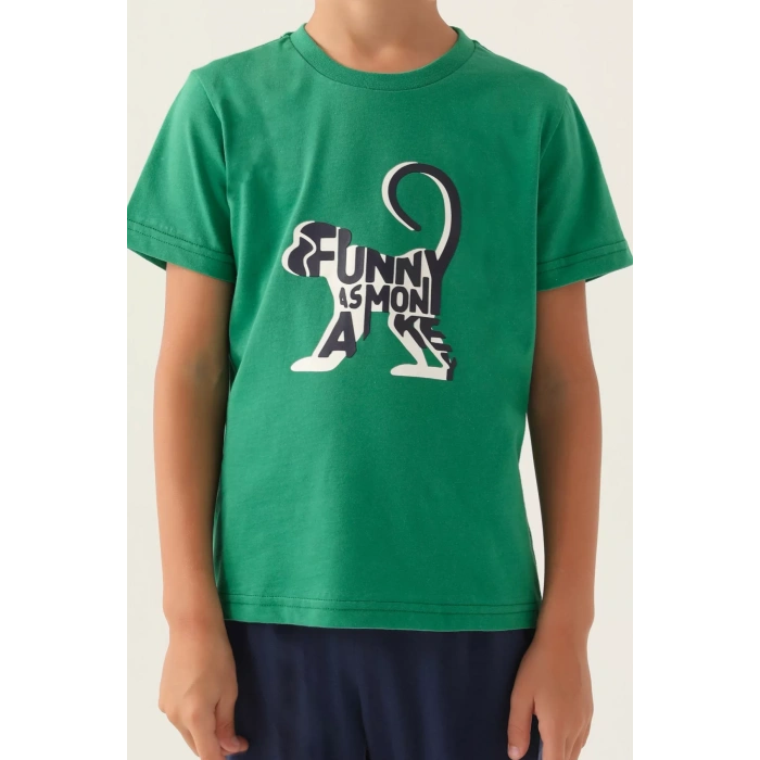 ERKEK ÇOCUK BERMUDA TAKIM - HARDAL