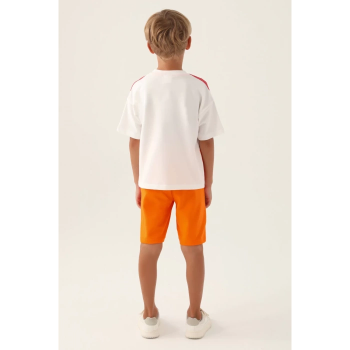 ERKEK ÇOCUK BERMUDA TAKIM - KREM