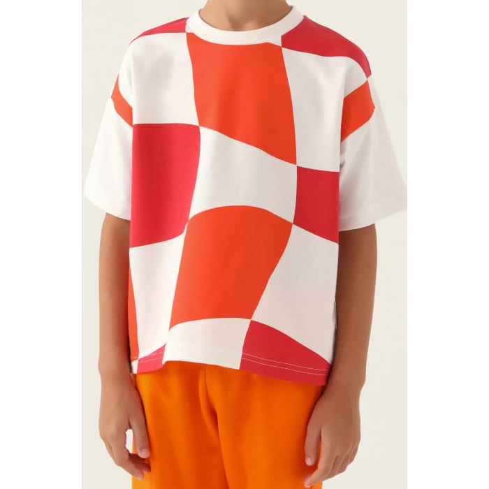 ERKEK ÇOCUK BERMUDA TAKIM - KREM