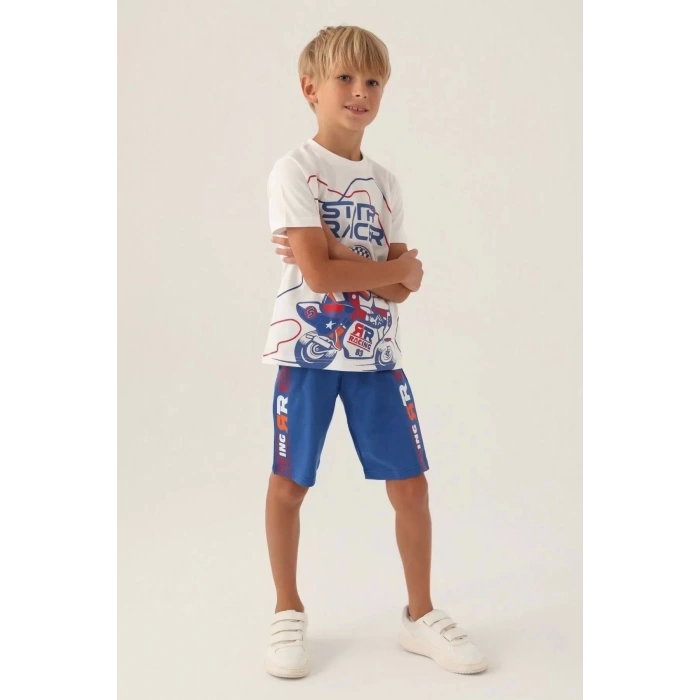 ERKEK ÇOCUK BERMUDA TAKIM - LACİVERT