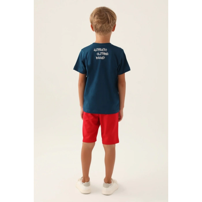 ERKEK ÇOCUK BERMUDA TAKIM - UZAY