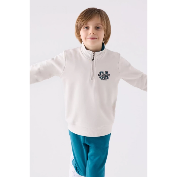 ERKEK ÇOCUK EŞOFMAN TAKIM - KAR MELANJ